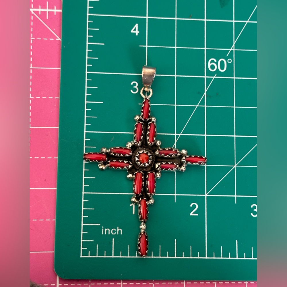 Mediterranean Coral Cross Statement Southwestern … - image 3